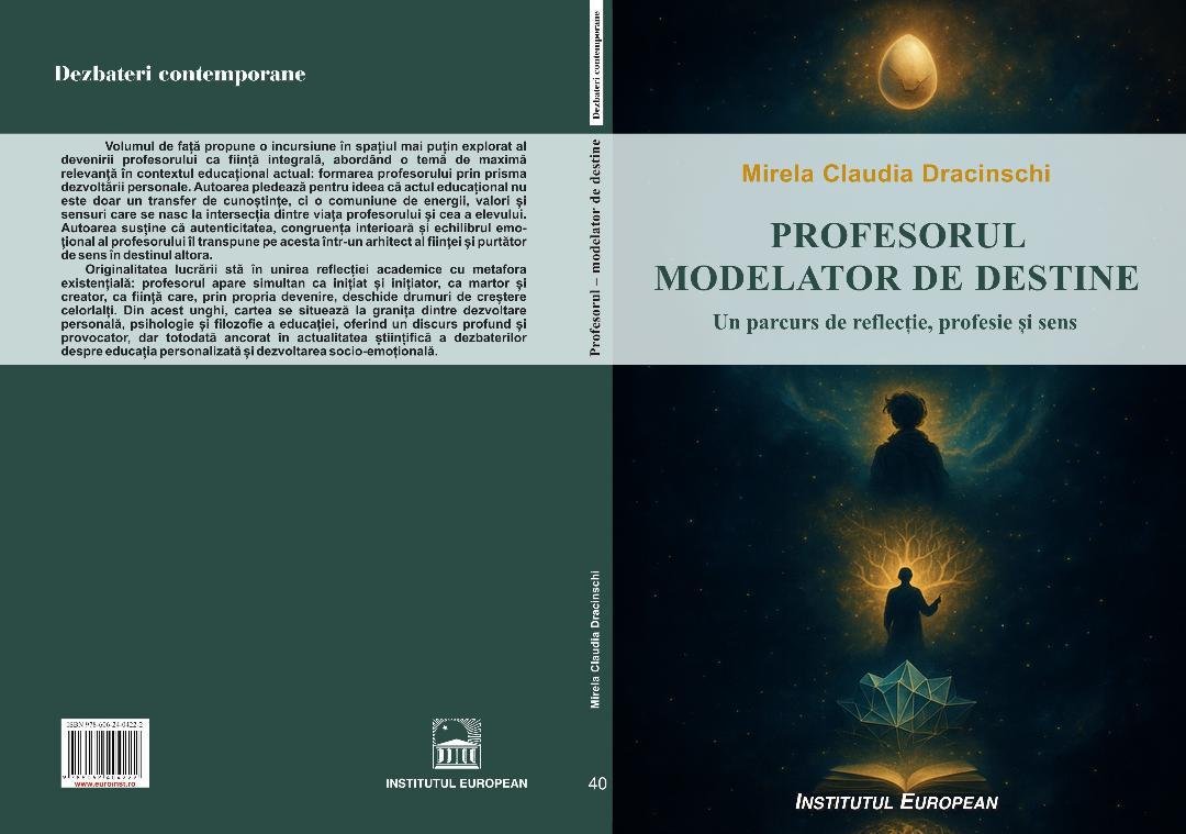 Profesorul-modelator de destine - copertă carte